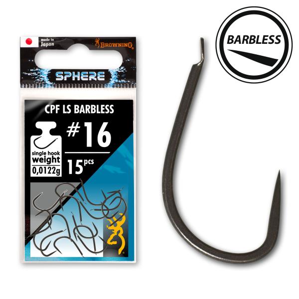 Sphere CPF LS Barbless Hook with spade