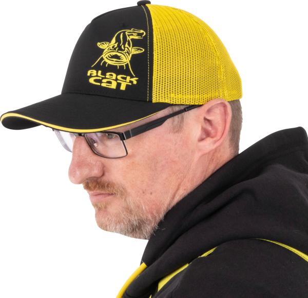 Casquette Trucker Cap Noire et Jaune